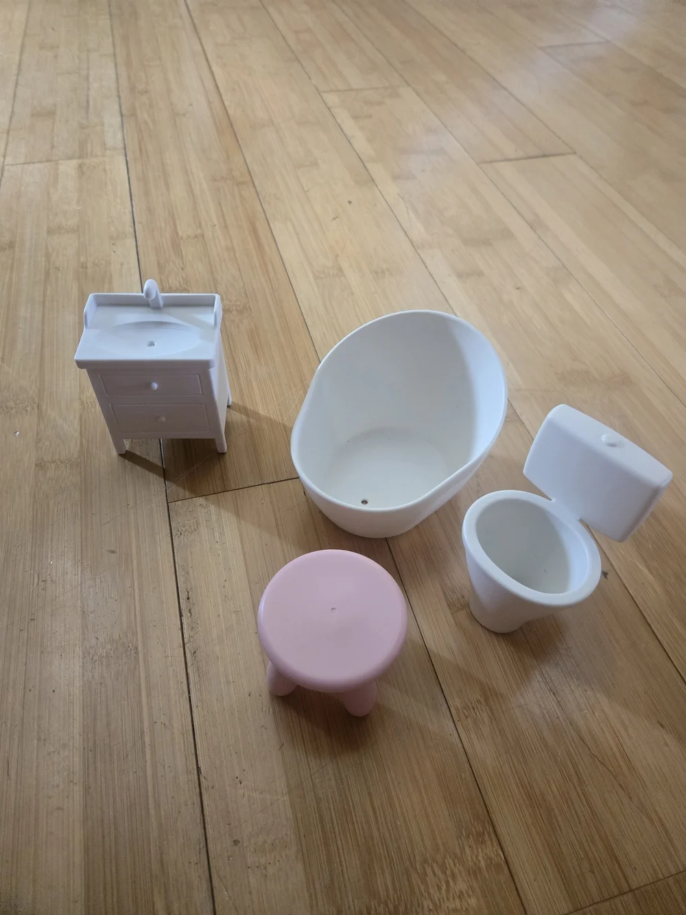 Assorrted Dollhouse Furniture Kitchen Bathroom Living Room Colorful Collectable